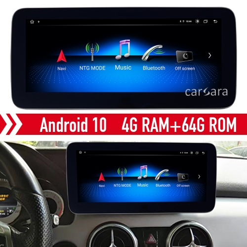 GLK headunit radio screen retrofit Android 10 navigation display for X204 facelift system ntg4.5 4.7 multimedia dvd video player