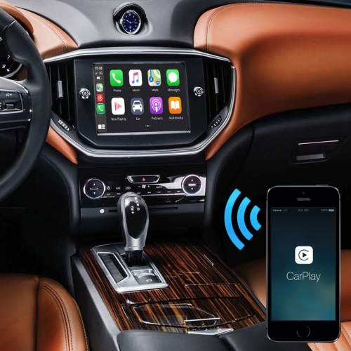 Maserati CarPlay decoder for Ghibli Quattroporte system update Android Auto add-on box WIFI Bluetooth map phone music video kit