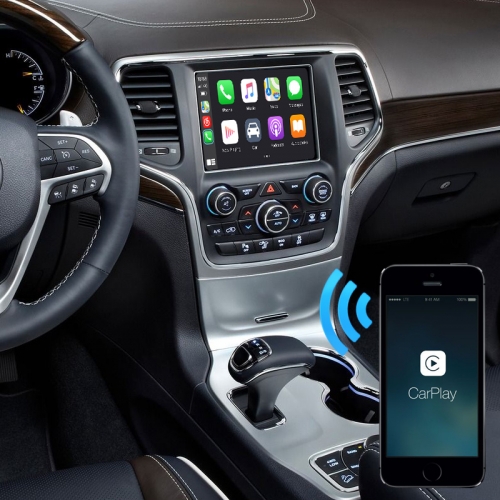Apple CarPlay Android Auto box for Jeep Compass Grand Cherokee Commander screen mirror gps navi hand free phone Spotify music